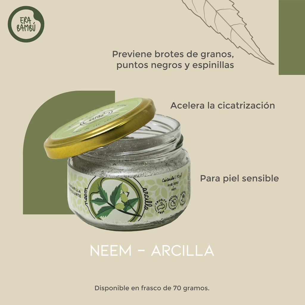 Mascarilla de Neem y Arcilla - Imagen 2
